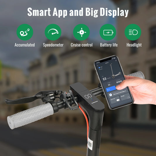 350W Foldable Electric Scooter for Adults Teens,Explosion-proof Tires,Dual Brake System Lightweight High Quality Kick E-scooter RISE DEFENSE SYSTEMS.AI PRODUCTS