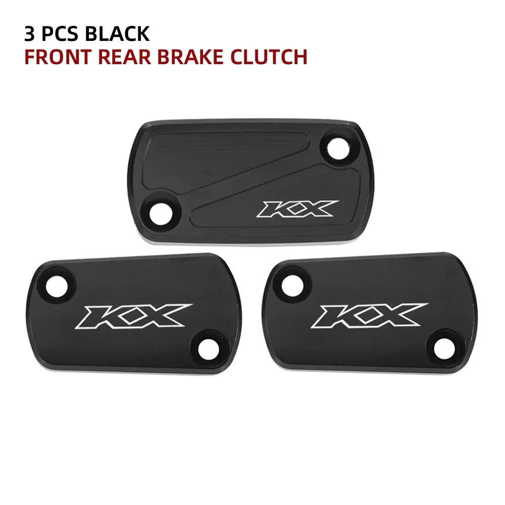 Front Brake Clutch Reservoir Covers For KAWASAKI KX450 2019-2023 KX250 2021 Motorcycle Rear Brake Fluid Cylinder Cap KX 250 450 RISE DEFENSE SYSTEMS.AI PRODUCTS