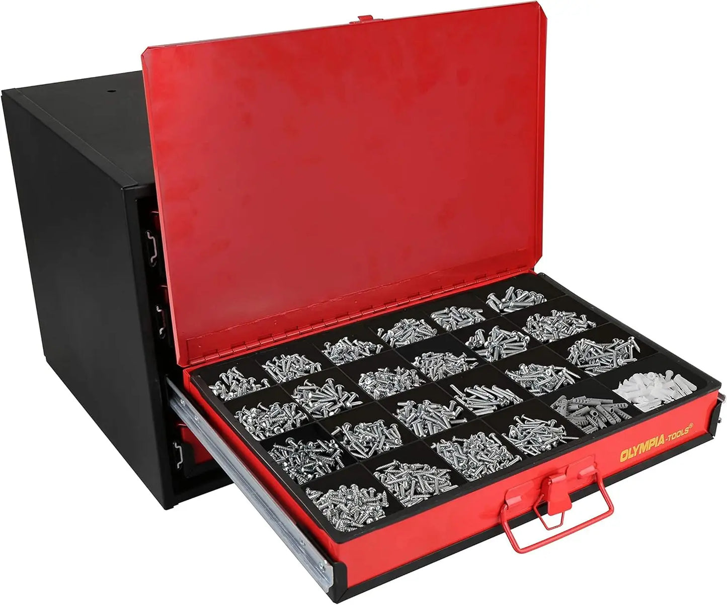 4-Drawer Hardware Organizer includes 2500-pieces Small Hardware, A series of bolt cutter receptions are designed RISE DEFENSE SYSTEMS.AI PRODUCTS