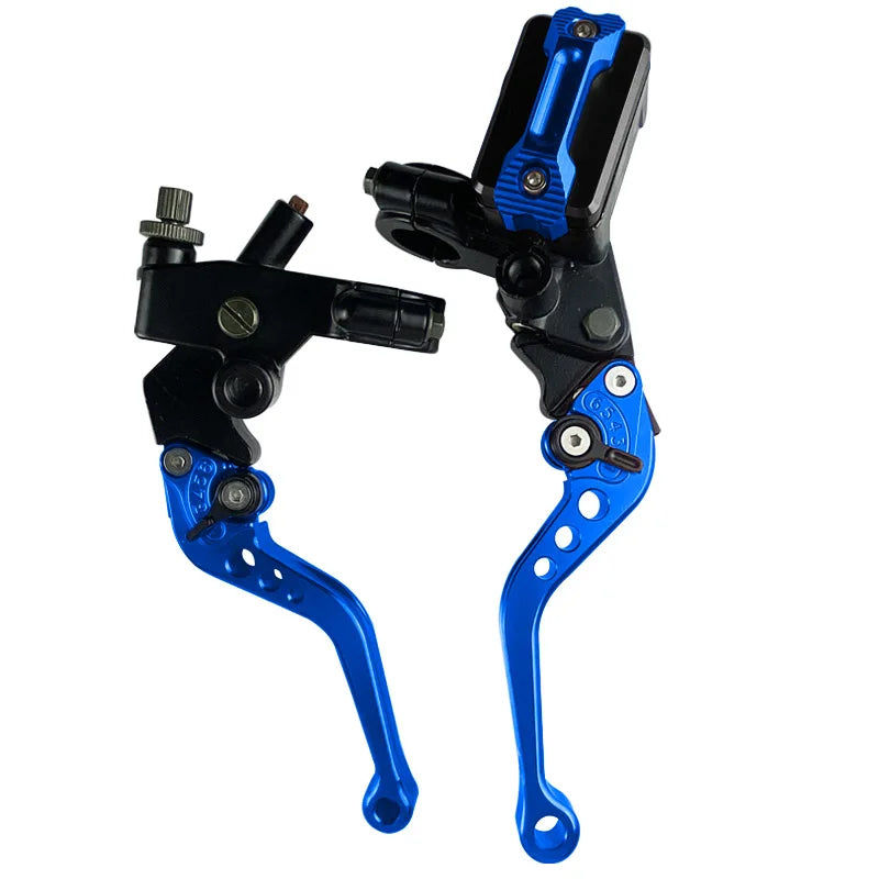 CNC One Pair 7/8" 22mm Universal Motorcycle Brake Master Cylinder Lever Cable Clutch Reservoir For Scooter Sport Dirt Bike RISE DEFENSE SYSTEMS.AI PRODUCTS
