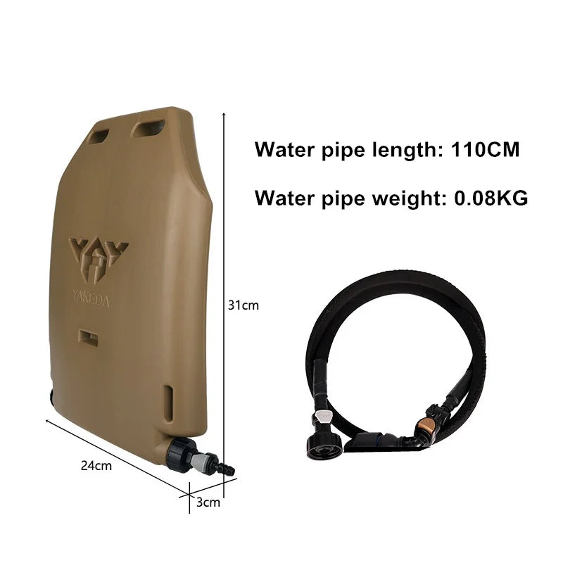 YAKEDA 1.75L Water Bottle Hydration with Pipe Multifunctional Kettle Vest Liner EVA Food Grade Water Bag New Kettle Insert Plate RISE DEFENSE SYSTEMS.AI PRODUCTS