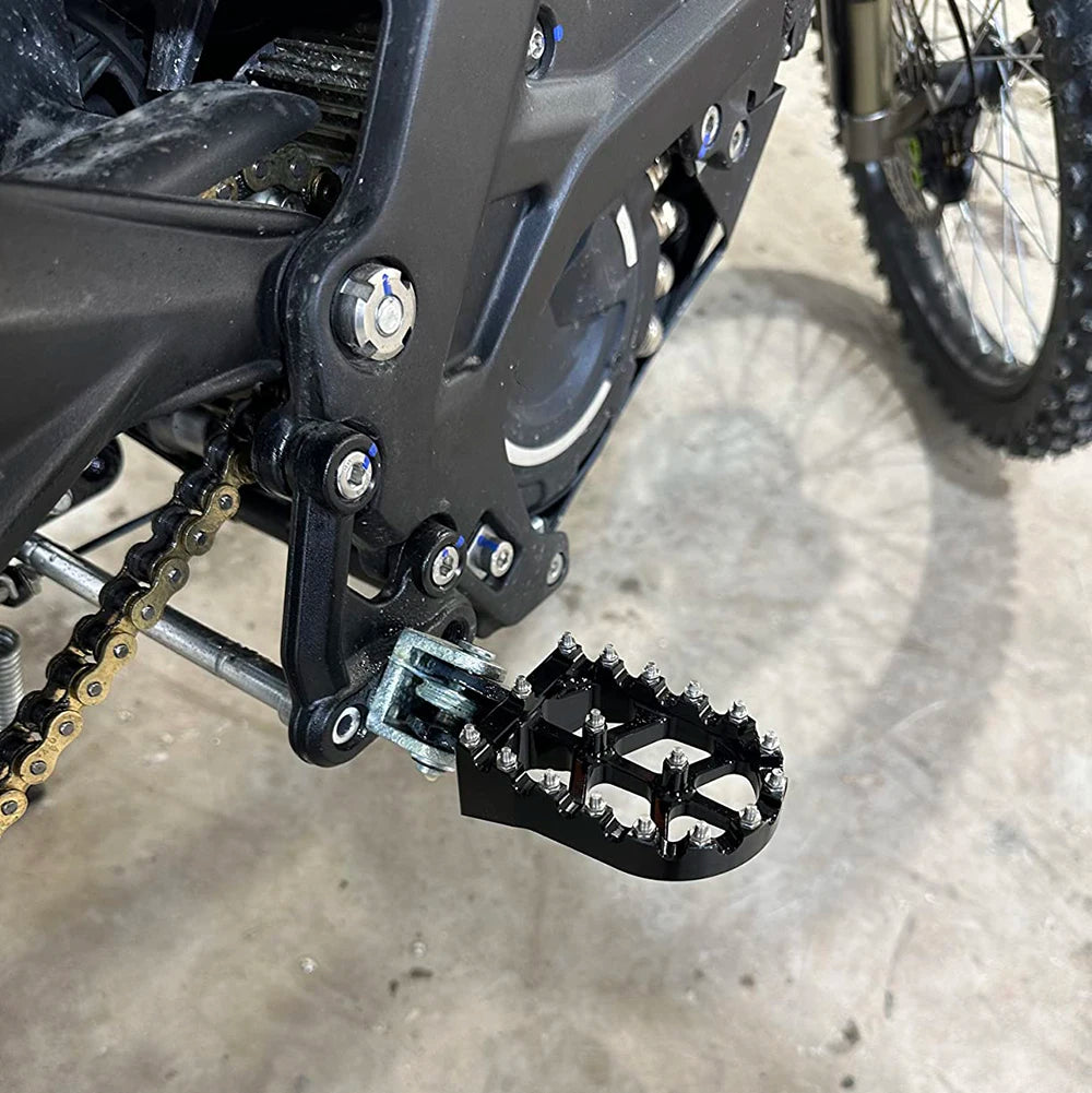 For Sur-Ron Sur Ron Surron X S Light Bee Off-Road Electric Vehicle Motorcycle CNC Footpegs Footrests Foot Pegs Rests Pedals Pad RISE DEFENSE SYSTEMS.AI PRODUCTS
