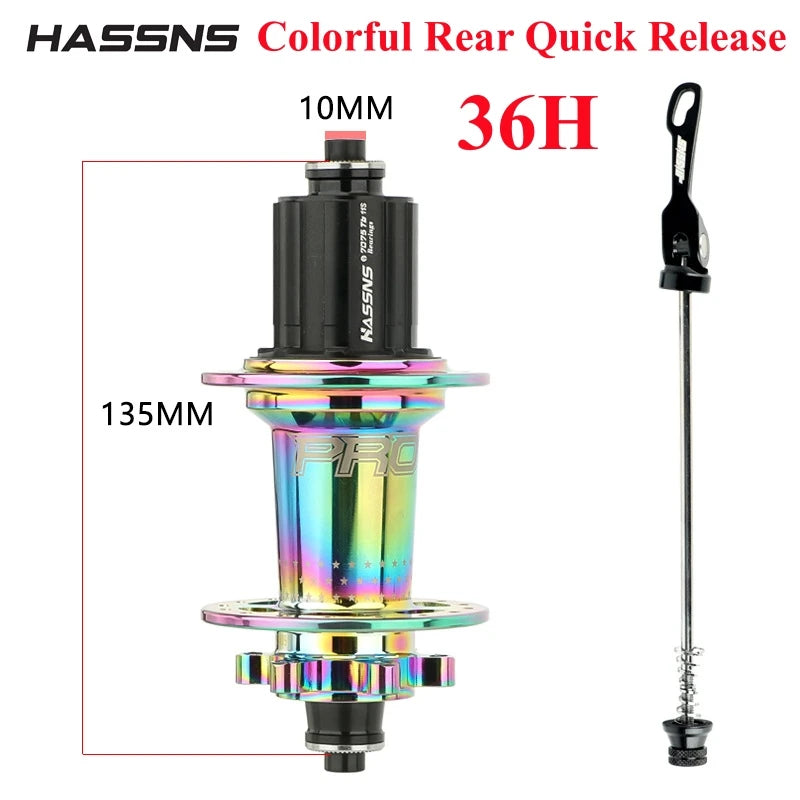 HASSNS Cube Pro 7 Cube Arc 32 36 Hole MTB Bearing Bike Rear Hub Quick Release 32H 36H Four Palin 7 8 9 10 11 12 Speed 6 Pawl Hub RISE DEFENSE SYSTEMS.AI PRODUCTS