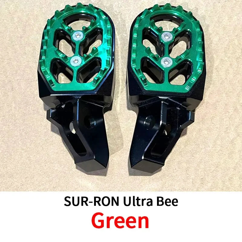 For SURRON Ultra Bee Left And Right pedal Kit  Off-road Dirtbike sur ron modified pedal Accessories SUR-RON RISE DEFENSE SYSTEMS.AI PRODUCTS