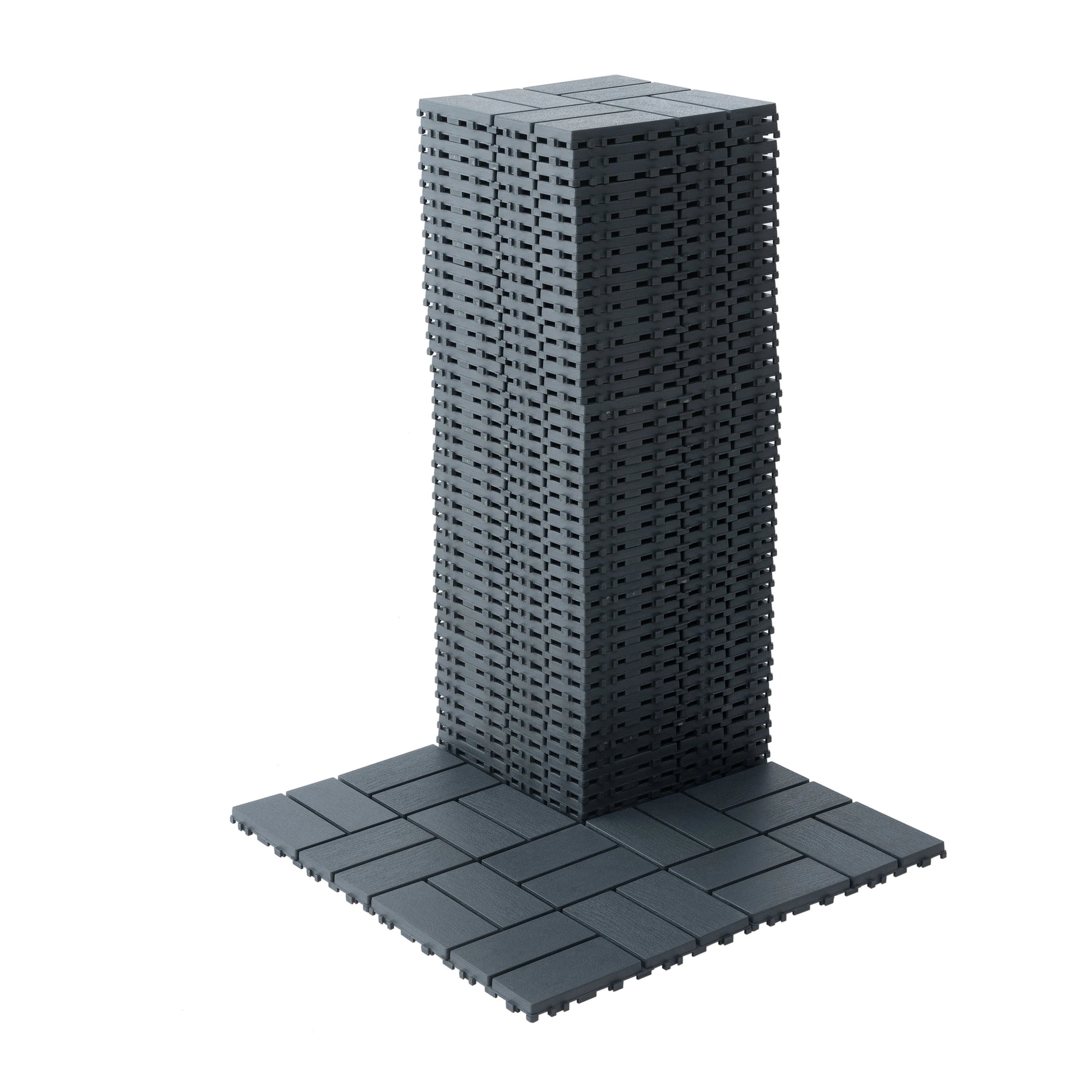 44 Pack Interlocking Patio Deck Tiles-12x12 Inch, Easy Install for Poolside, Balcony, Backyard - Durable Polypropyl RISE DEFENSE SYSTEMS.AI PRODUCTS