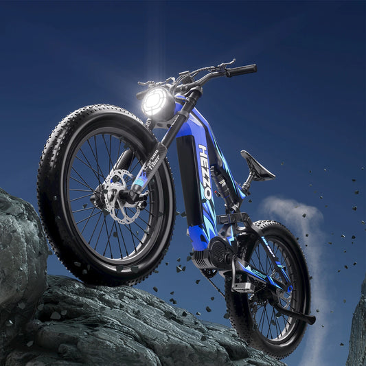 HEZZO Carbon Fiber Ebike 52V 1000W Bafang M620 Middrive Electric Bicycle 21Ah LG 50Kmp 26X4.8" Fat Hybrid Bike UK US Warehouse RISE DEFENSE SYSTEMS.AI PRODUCTS