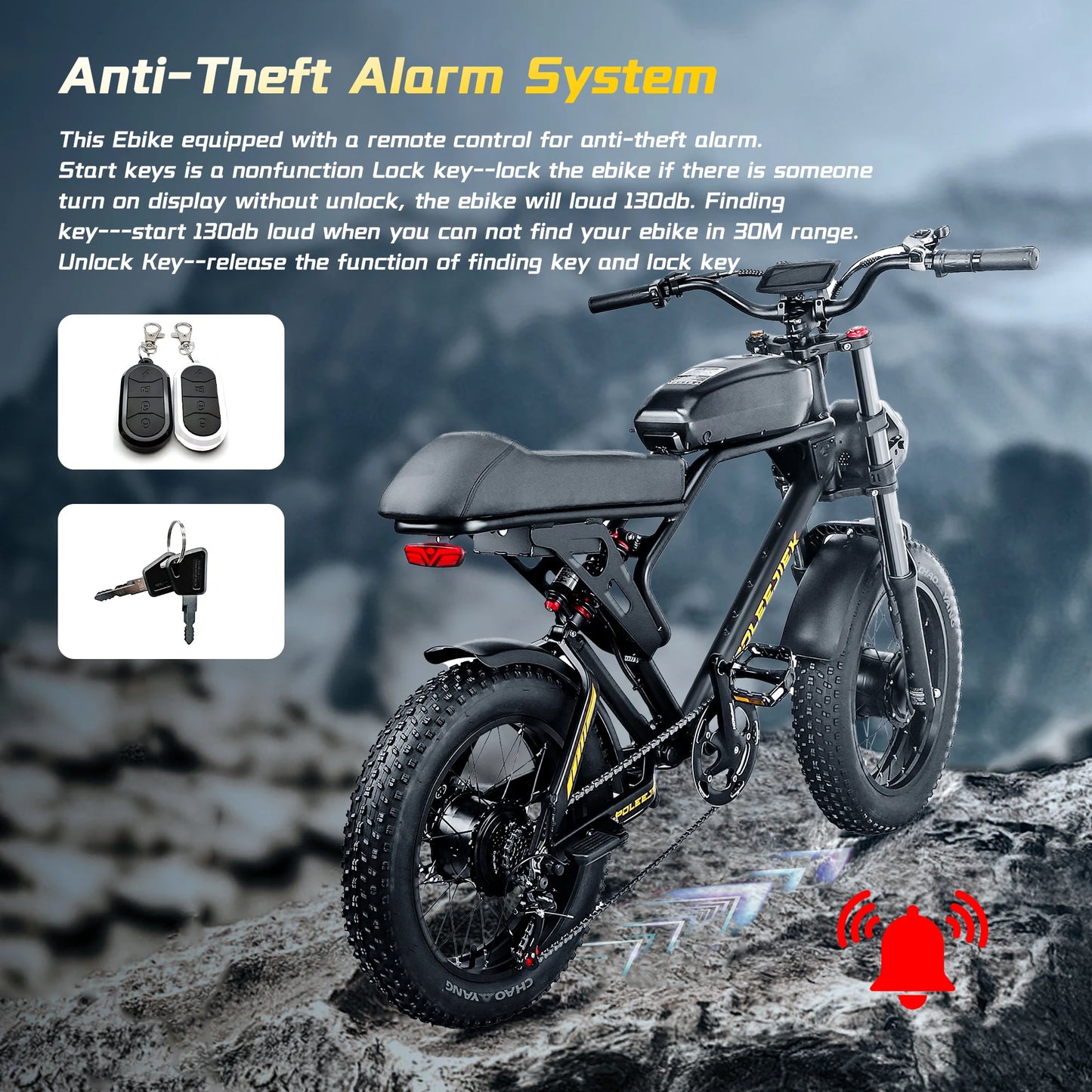 4500W 40MPH Electric Bike with 25.6Ah Battery 20"×4"Fat Tire Ebike for Adults 100Miles Electric Bicycles RISE DEFENSE SYSTEMS.AI PRODUCTS