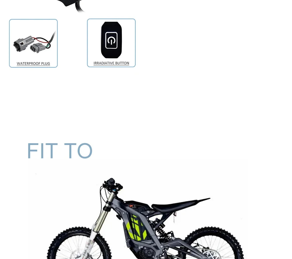 LINGQI RACING Modified Headlight Switch Control On Off Switches For TALARIA STING SURRON SUR RON Light Bee X Dirt Pit Bike Parts RISE DEFENSE SYSTEMS.AI PRODUCTS