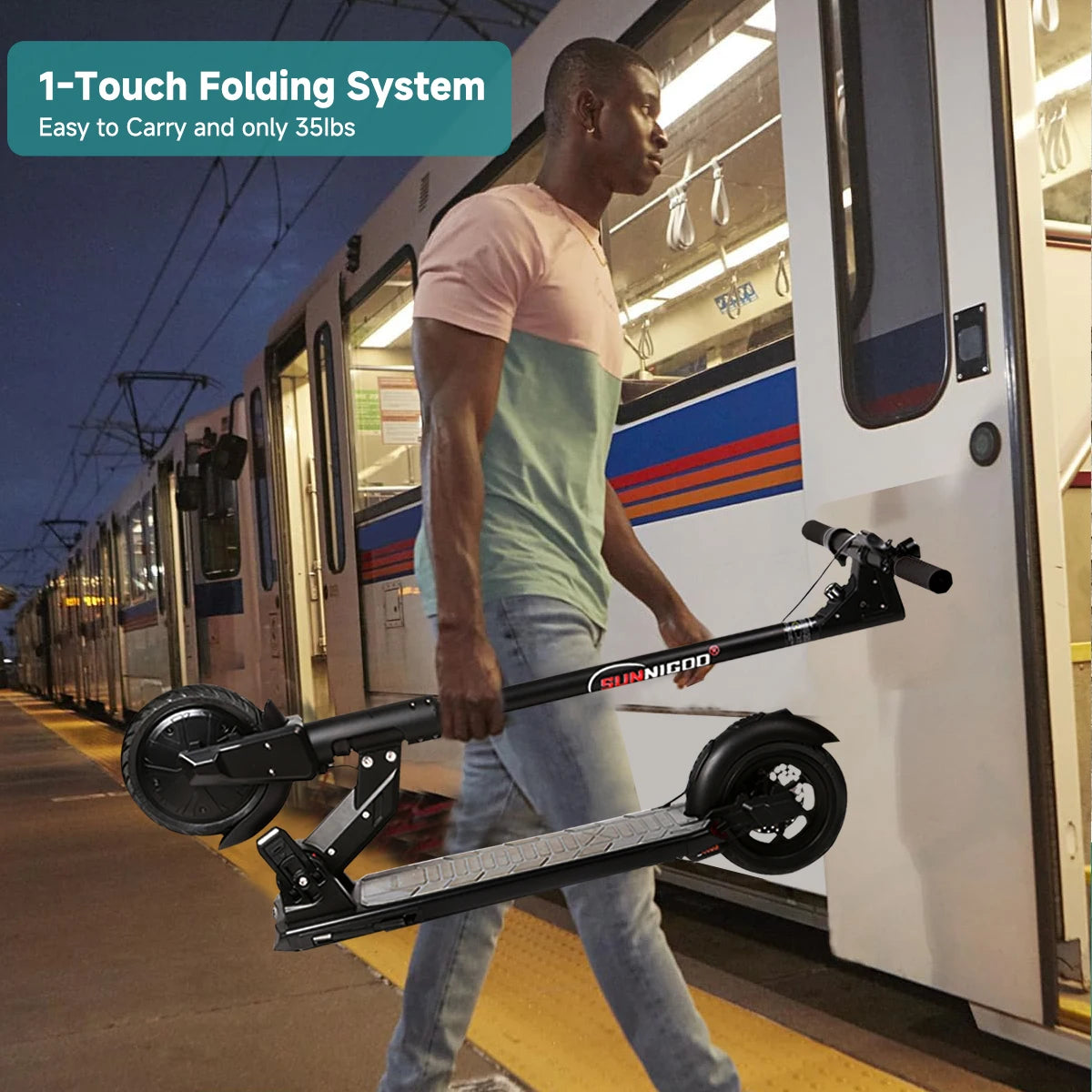 350W Electric Scooter for Adults 36V 10.4AH Battery Compact Scooter 8.5 Inch Tire Foldable Lightweight Electric Scooters Adults RISE DEFENSE SYSTEMS.AI PRODUCTS