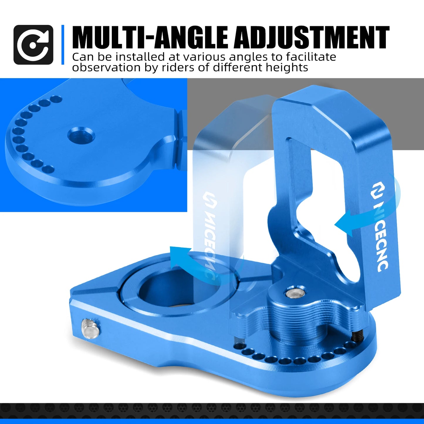 For Sur-Ron Surron Light Bee X S L1E Segway X 160 260 Adjustable Digital Display Relocation Bracket & Front Rear Brake Levers RISE DEFENSE SYSTEMS.AI PRODUCTS
