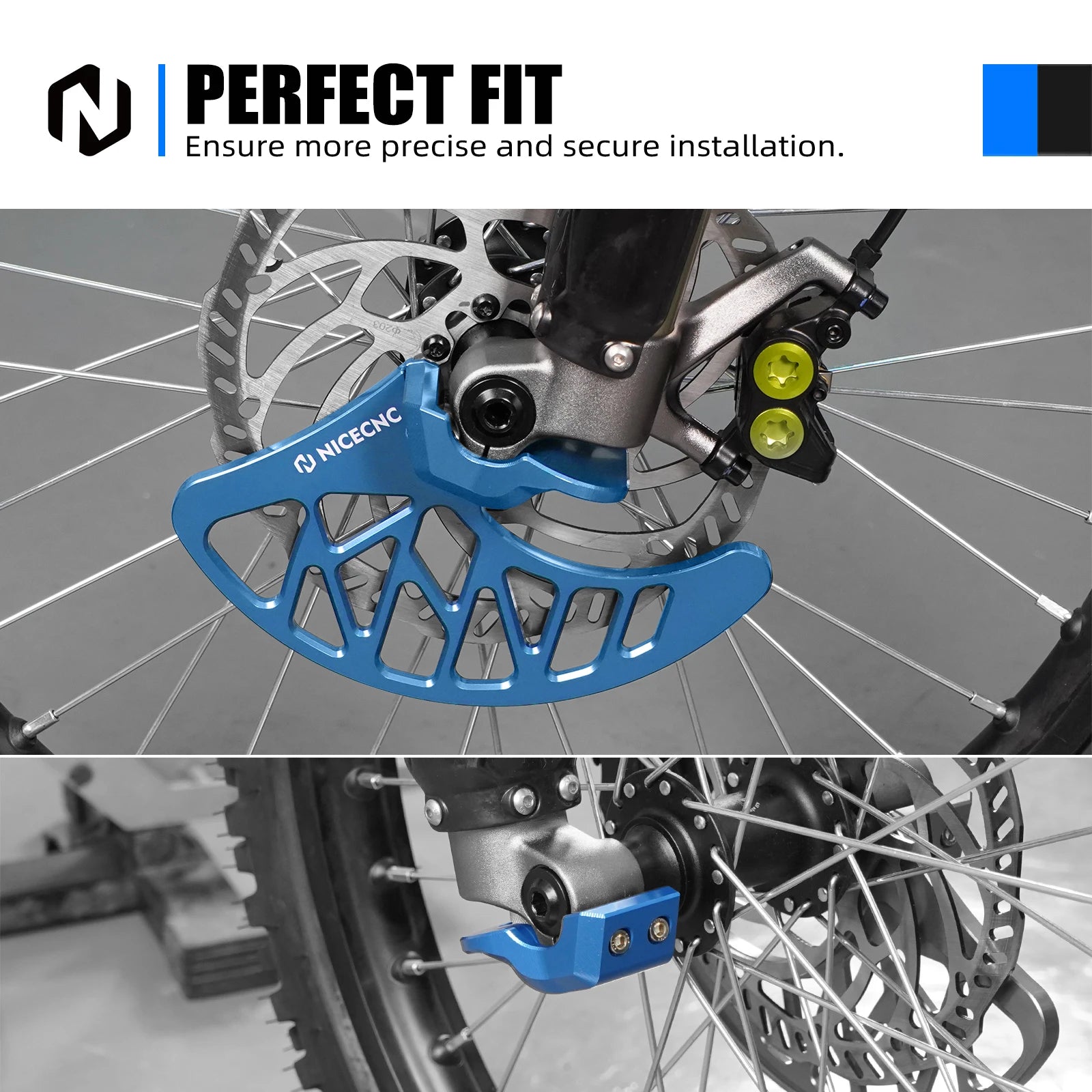 Front Brake Disc Guard & Front Fork Leg Guards For SUR-RON Surron light bee X/ S/ L1E Segway X160 X260 Electric Dirt Bike 2024 RISE DEFENSE SYSTEMS.AI PRODUCTS