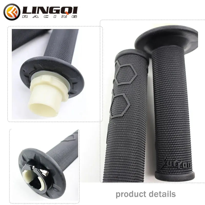 LINGQI Motorcycle Throttle Handle Bar Cover for SURRON Ultra Bee Pit Dirt Bike SUR RON SUR-RON Original 23mm Rubber Grips Parts RISE DEFENSE SYSTEMS.AI PRODUCTS