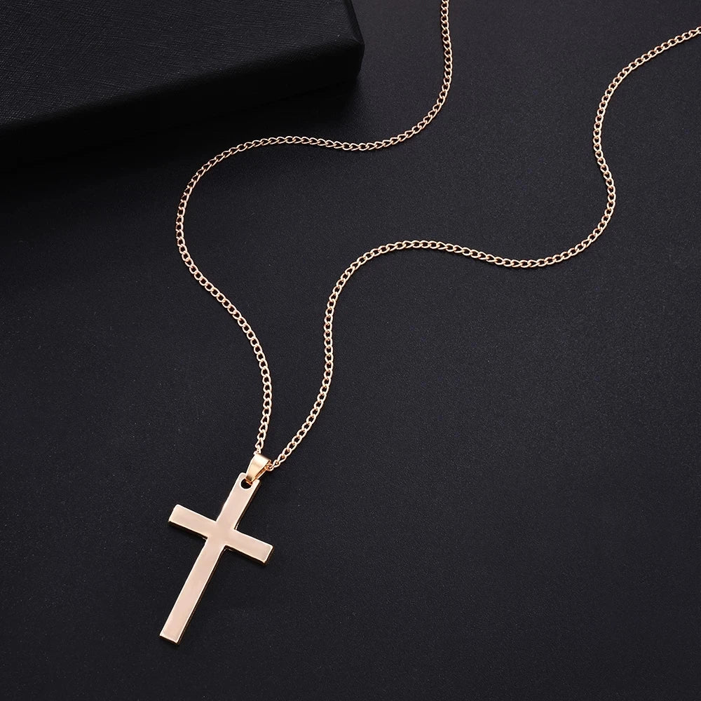 Simple Love Cross Pendant Choker Necklace Charm Rhinestone Couples Jewelry Women's Neck Chain Christmas Gift Lady Necklace RISE DEFENSE SYSTEMS.AI PRODUCTS