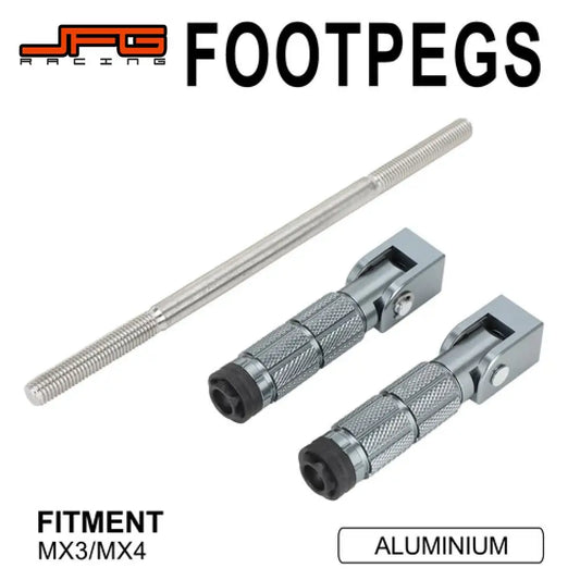 Motorcycle Accessories Rear Foot Pegs Pedal Bracket Auxiliary Pedal Aluminum For TALARIA MX3 TALARIA MX4 RISE DEFENSE SYSTEMS.AI PRODUCTS