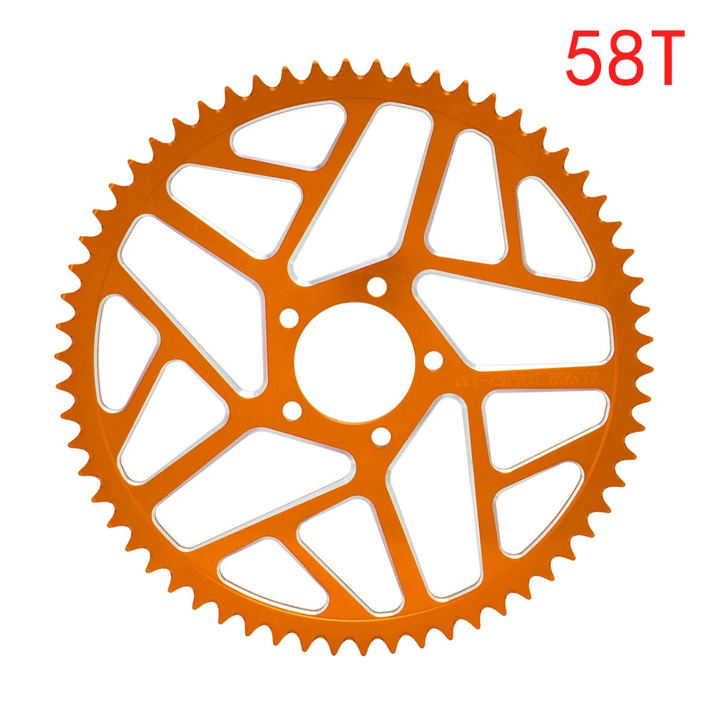 Motorcycle 48T 54T 60T 7075 Aviation Aluminum Alloy Rear Chain Sprocket For Surron Sur-Ron Sur Ron Lightbee X S Segway X160 X260 RISE DEFENSE SYSTEMS.AI PRODUCTS