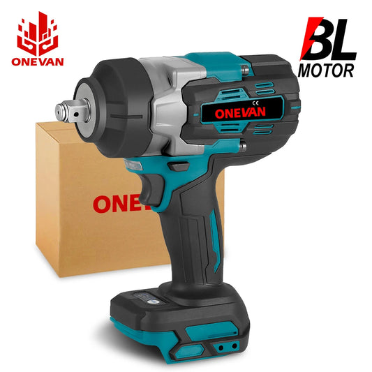 ONEVAN 1/2" Brushless Electric Impact Wrench 2800N.M Torque Removal Screw Nut Screwdriver Home Power Tool for Makita 18V Batte RISE DEFENSE SYSTEMS.AI PRODUCTS