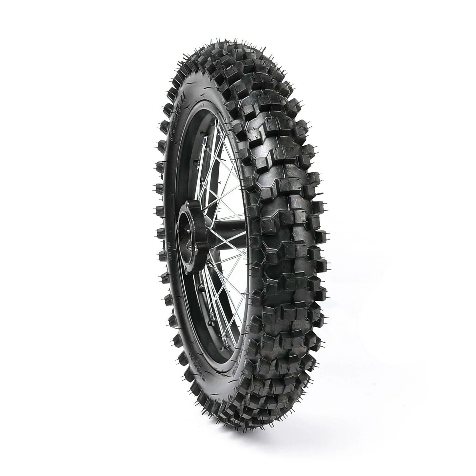 Rear Wheel Rim 14 Inch with 15mm Bearing 90/100-14 Tire Assembly for Dirt Pit Bike 125/140/150/160CC RISE DEFENSE SYSTEMS.AI PRODUCTS