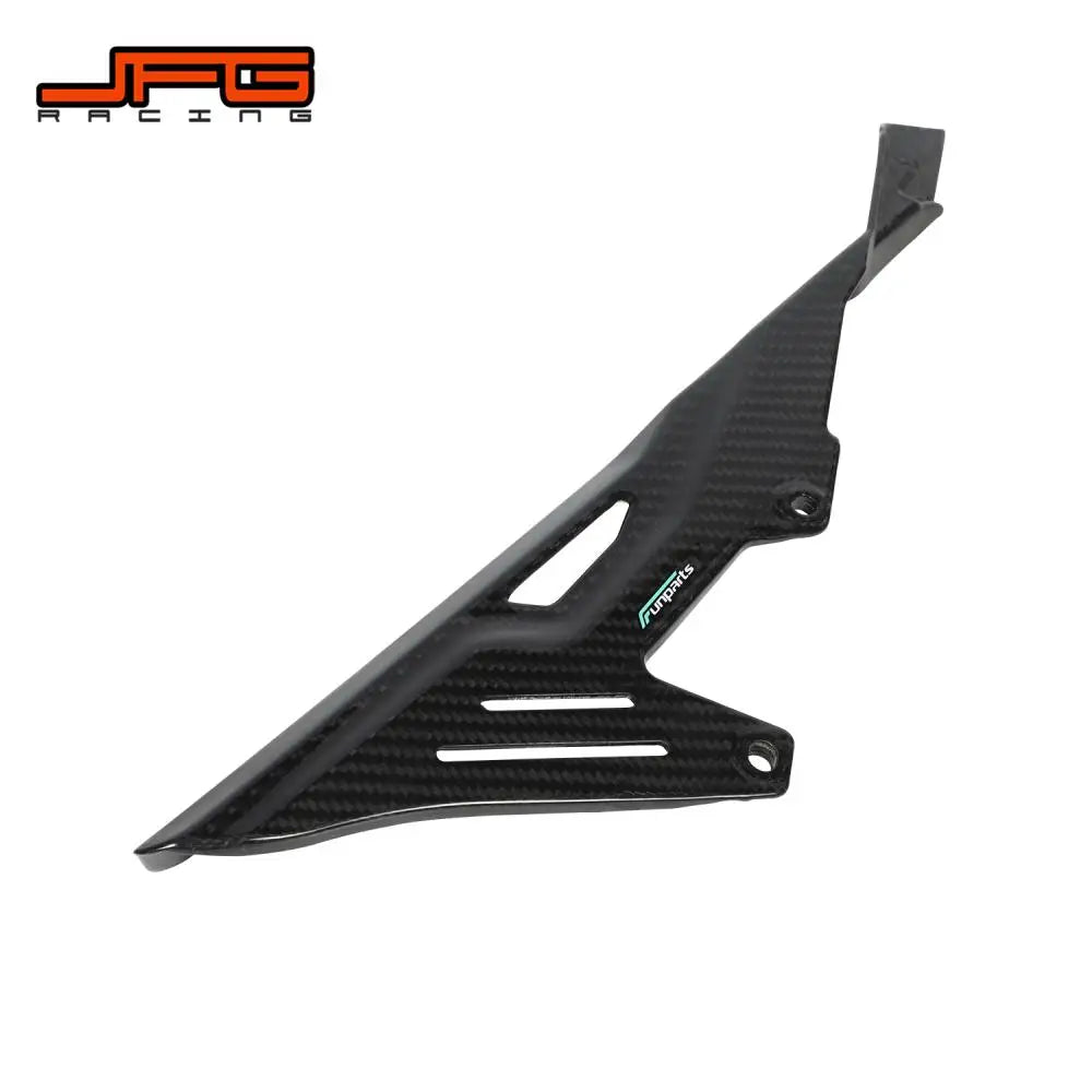 Motorcycle Funparts Chain Guard Cover Carbon Fiber Chain Protection For Surron Sur-Ron Lightbee Light Bee X S Dirt Pit Bike RISE DEFENSE SYSTEMS.AI PRODUCTS