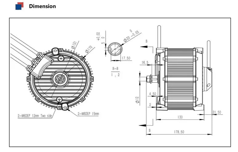 72V 13000W 13KW BLDC Motor Surron Replacement Motor RISE DEFENSE SYSTEMS.AI PRODUCTS