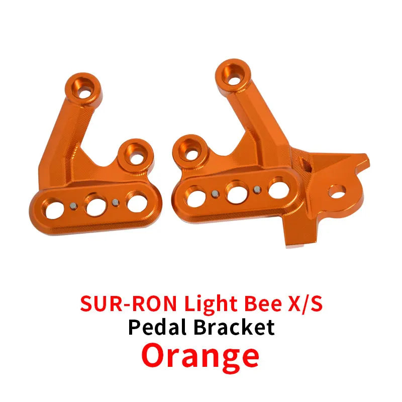 For Sur Ron Pedal Bracket Light Bee X Modification Parts E-bike Dirtbike Off-road Motorcycle  SUR-RON Parts RISE DEFENSE SYSTEMS.AI PRODUCTS