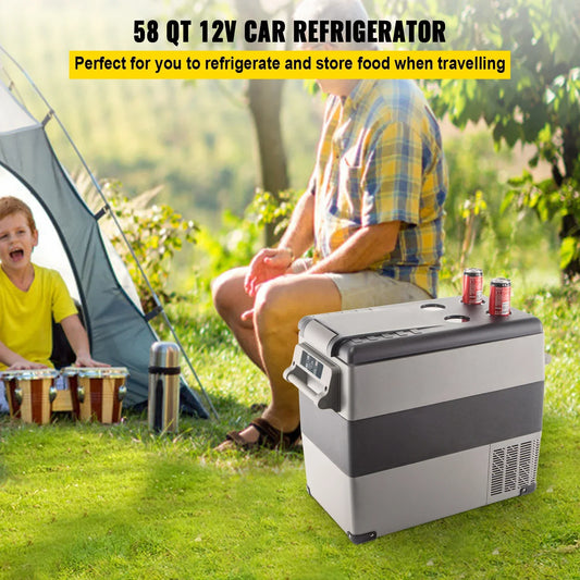 55L Car Refrigerator Mini Fridge Freezer Portable Compressor Cooler 12/24V DC 110-240V Ice Box for Camping RISE DEFENSE SYSTEMS.AI PRODUCTS
