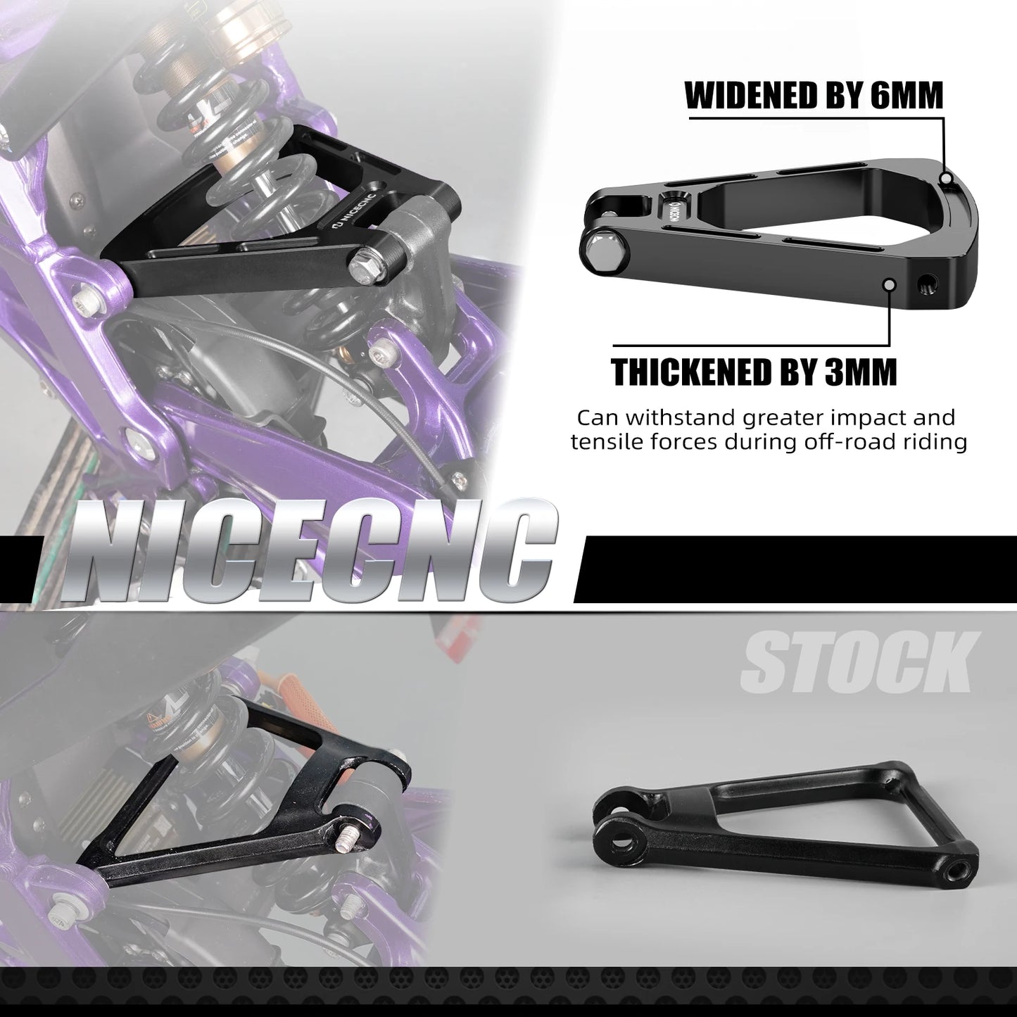 Reinforced Shock-absorbing Triangle Bracket & Rear Suspension Linkage For SUR-RON Surron light bee X/ S/ L1E Segway X160 X260 RISE DEFENSE SYSTEMS.AI PRODUCTS