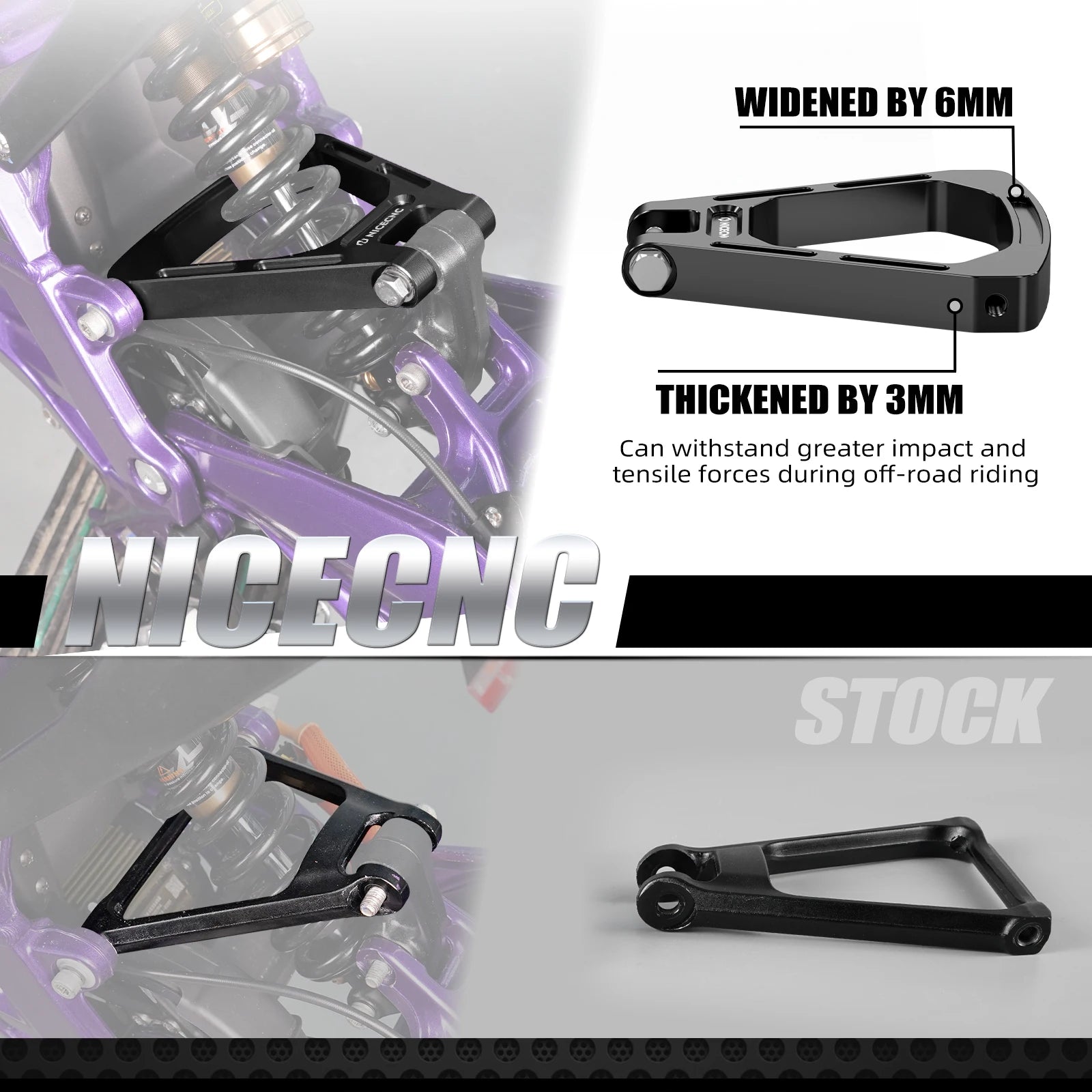 Reinforced Shock-absorbing Triangle Bracket & Rear Suspension Linkage For SUR-RON Surron light bee X/ S/ L1E Segway X160 X260 RISE DEFENSE SYSTEMS.AI PRODUCTS