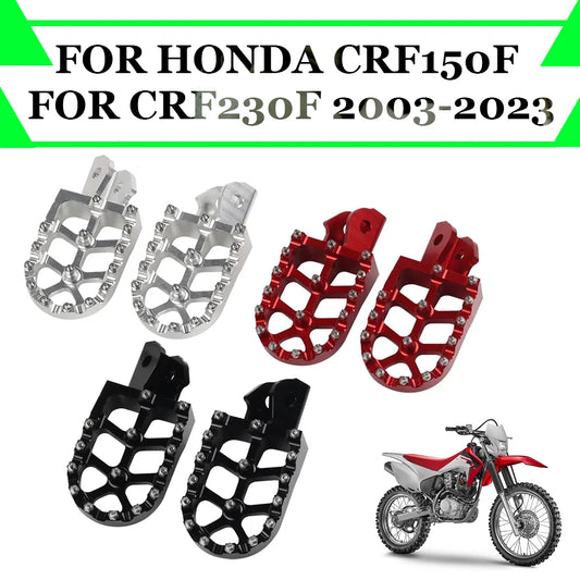 For HONDA CRF150F CRF230F CRF 150 230 F CRF 150F 230F CRF150 F CRF230 F Accessories Footpegs Foot Rests Pegs Pedal Footrests RISE DEFENSE SYSTEMS.AI PRODUCTS