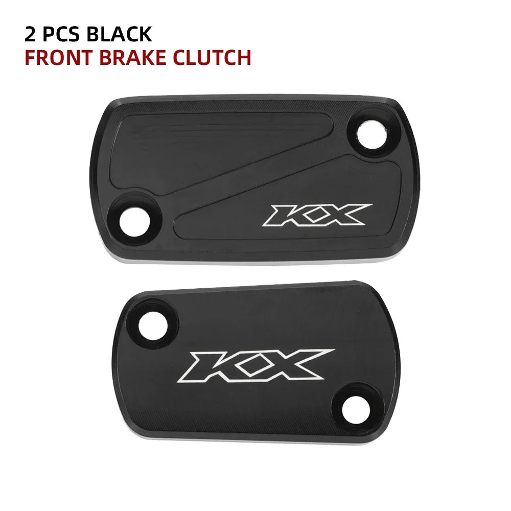 Front Brake Clutch Reservoir Covers For KAWASAKI KX450 2019-2023 KX250 2021 Motorcycle Rear Brake Fluid Cylinder Cap KX 250 450 RISE DEFENSE SYSTEMS.AI PRODUCTS