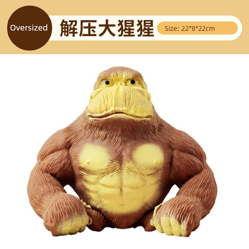 Internet Celebrity Funny Fun Pressing Vent Toy Gorilla RISE DEFENSE SYSTEMS.AI PRODUCTS