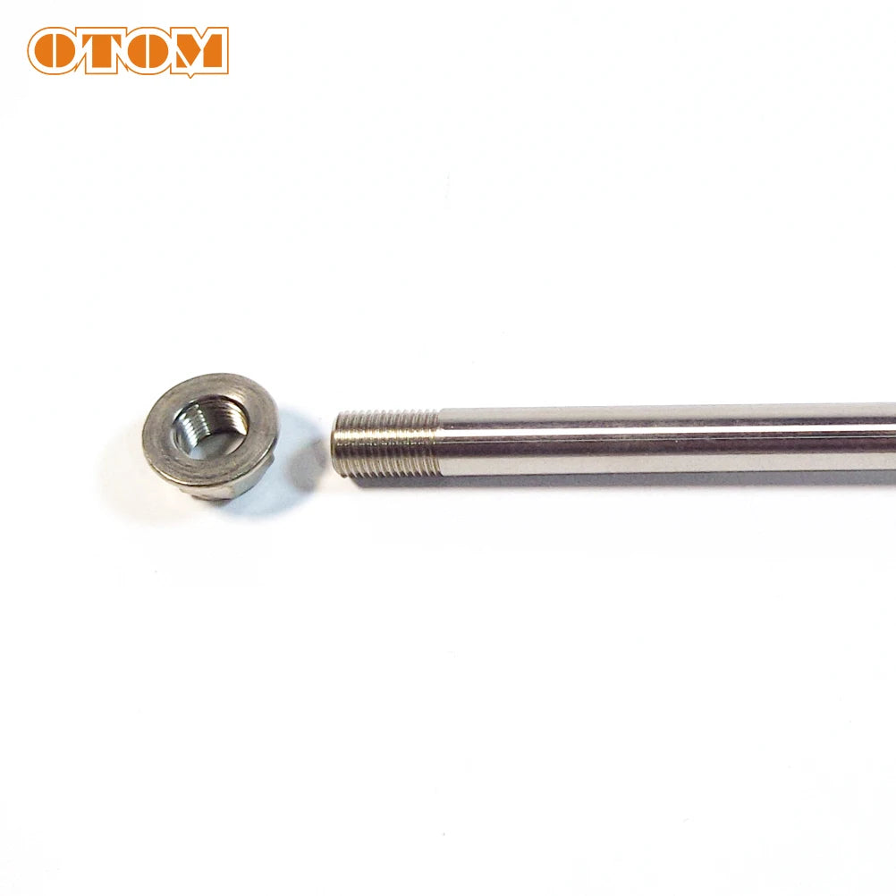 OTOM Motorcycle Steel Rear Axle With Nut For SURRON Light Bee X Universal Extended Version Electric Off-Road Tires Accessories RISE DEFENSE SYSTEMS.AI PRODUCTS