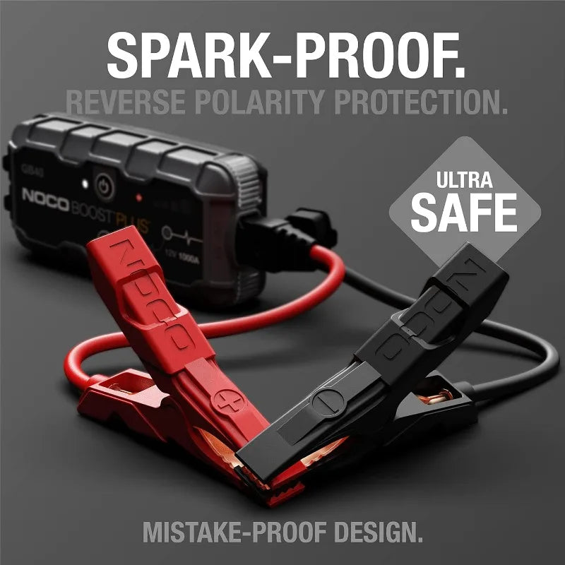 NOCO Boost Plus GB40 1000A UltraSafe Car Battery Jump Starter, 12V Battery Pack, Battery Booster, Jump Box, Portable Charger RISE DEFENSE SYSTEMS.AI PRODUCTS