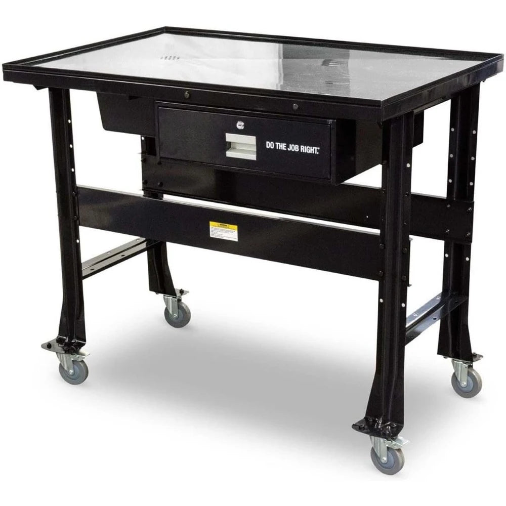 Work Bench, 1000 Lbs Capacity Heavy Duty Automotive Work Table,  Workbench for Garage with Four 4" Swivel Casters, Workbenches RISE DEFENSE SYSTEMS.AI PRODUCTS