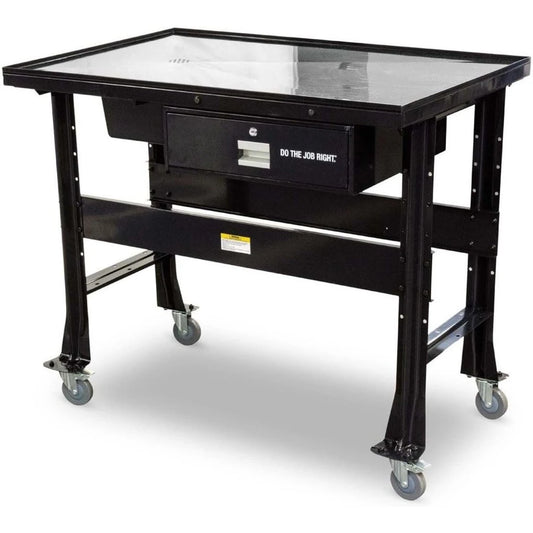 Work Bench, 1000 Lbs Capacity Heavy Duty Automotive Work Table,  Workbench for Garage with Four 4" Swivel Casters, Workbenches RISE DEFENSE SYSTEMS.AI PRODUCTS