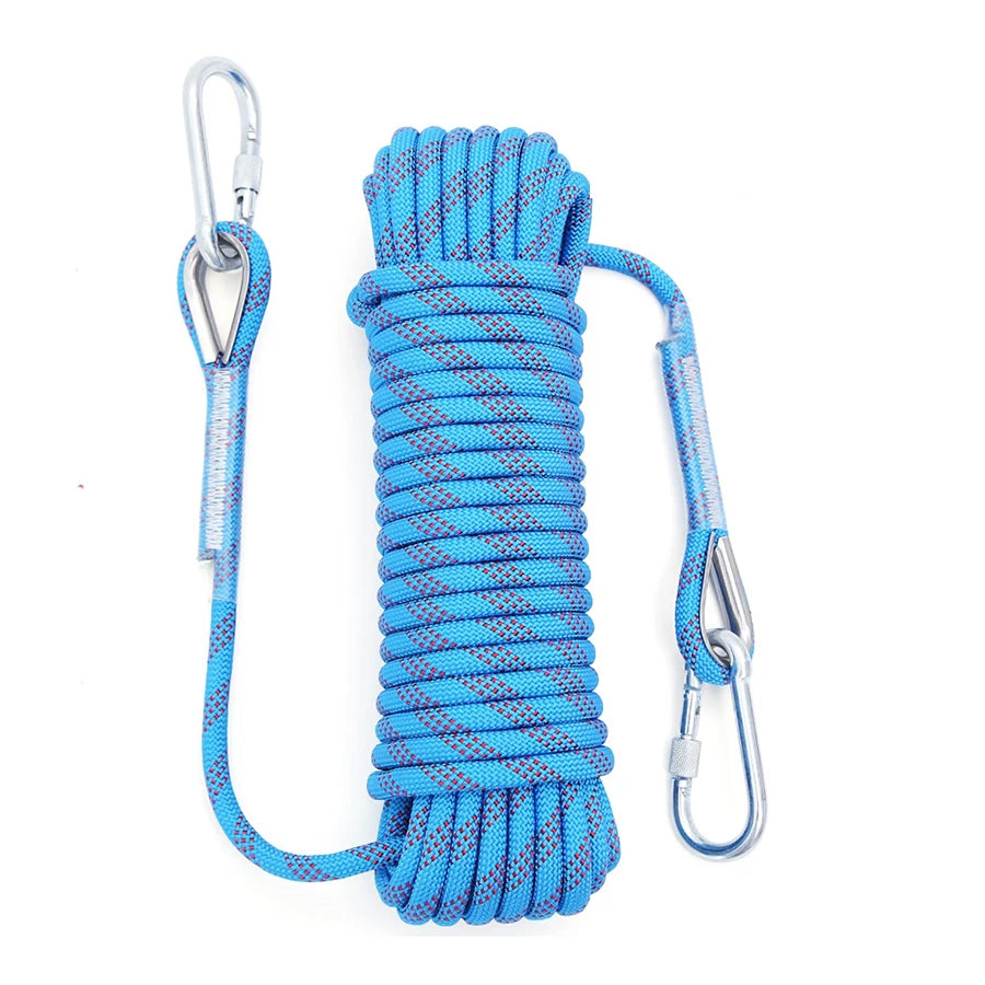 Thickened 10m Safety Life Rope Climbing Rope Static Rock Mountaineering Rope Outdoor Survival Fire Escape Car Rescue RISE DEFENSE SYSTEMS.AI PRODUCTS
