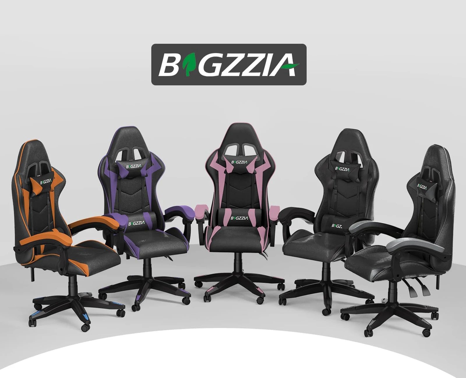 Gaming Chair Office Chair Ergonomic PU Leather Computer Desk Chair with Headrest and Lumbar Support Game Chairs Racing Chair RISE DEFENSE SYSTEMS.AI PRODUCTS