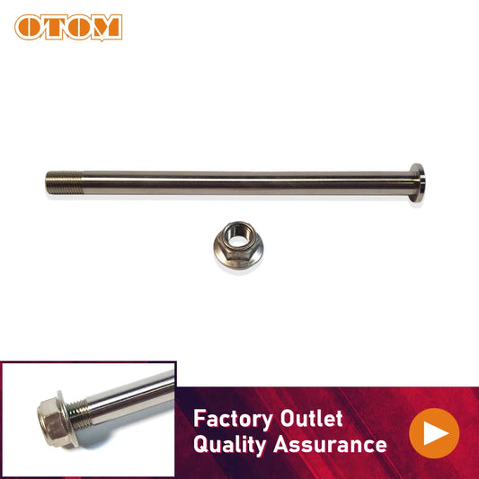 OTOM Motorcycle Steel Rear Axle With Nut For SURRON Light Bee X Universal Extended Version Electric Off-Road Tires Accessories RISE DEFENSE SYSTEMS.AI PRODUCTS