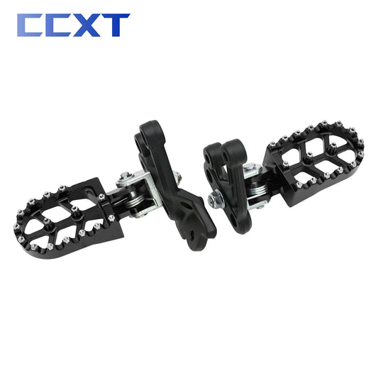Motorcycle CNC Footpegs Bracket Pedals Foot Pegs For Sur Ron Sur-Ron Surron Light Bee X & Light Bee S Electric Motocross Bike RISE DEFENSE SYSTEMS.AI PRODUCTS