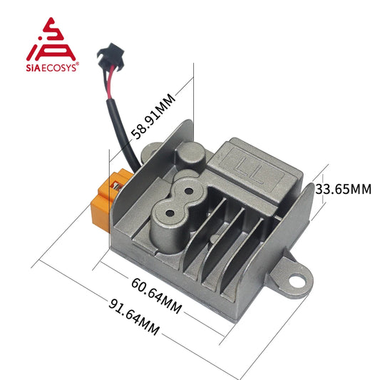 SiAECOSYS 60V/72V to 12V 10A DC-DC Converter with 5V1A Output Wire RISE DEFENSE SYSTEMS.AI PRODUCTS