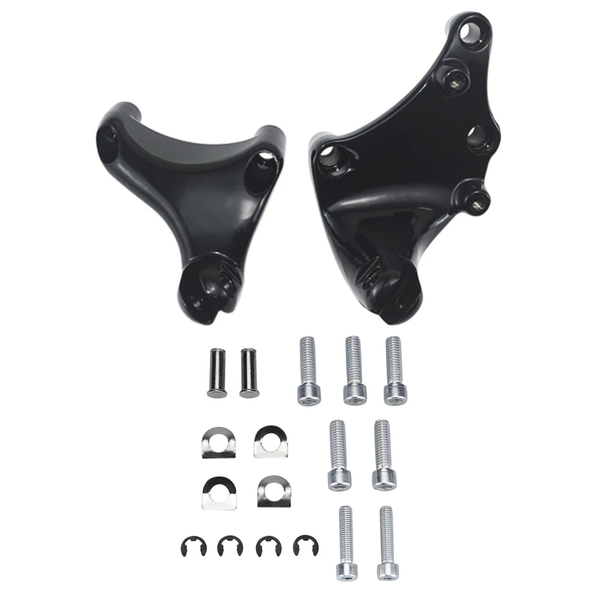Rear Passenger Pedal Motorcycles Foot Pegs Mount Bracket Footrests For Harley Sportster XL1200 Iron 883 SuperLow Roadster 14-22 RISE DEFENSE SYSTEMS.AI PRODUCTS