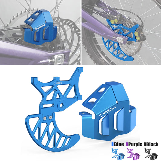 For Sur-Ron Surron Light Bee X S L1E Segway X160 X260 Rear Brake Disc Guard & Rear Brake Caliper Guard Protector Electric Bike RISE DEFENSE SYSTEMS.AI PRODUCTS