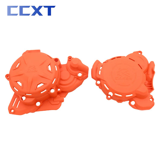 Motorcycle Clutch Cover Ignition Protector Guard For GasGas EX MC EC MCF ECF EXF For KTM SX SXF XC XCF XCW EXC 250-450 2023-2024 RISE DEFENSE SYSTEMS.AI PRODUCTS