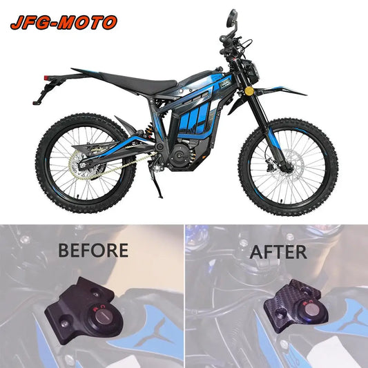 Central Control Decorative Cover Motorcycle Accessories Carbon Fiber Pattern Protection For Talaria Sting MX3 MX4 Electric Bike RISE DEFENSE SYSTEMS.AI PRODUCTS