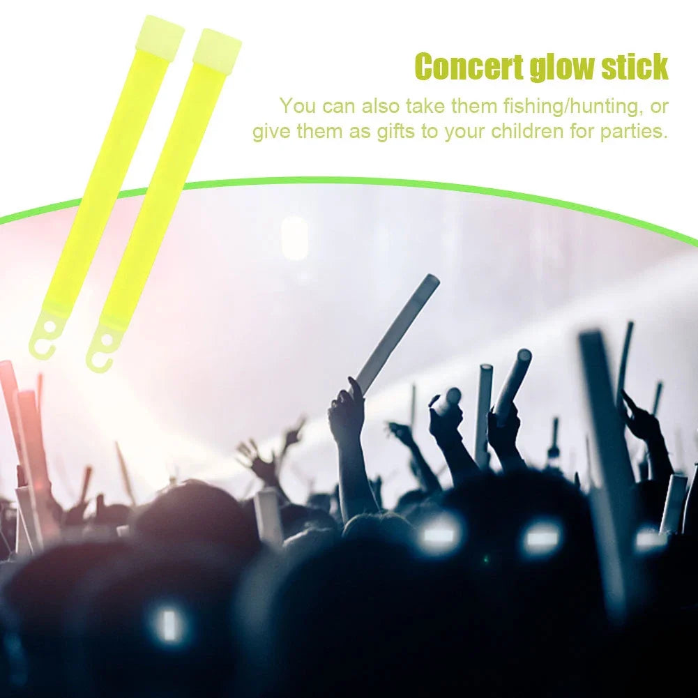 Military Glow Light Sticks Waterproof Concert Party Light Stick with Hook Camping Hiking Walking SOS Gear Survival Kits RISE DEFENSE SYSTEMS.AI PRODUCTS