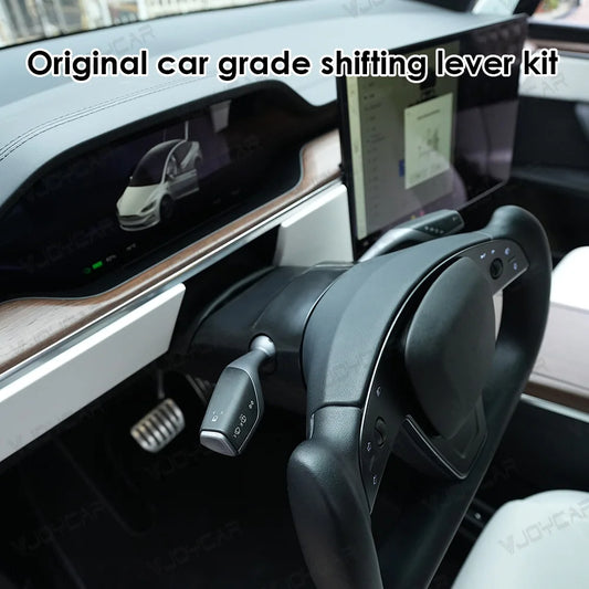 Opearting Gear Lever for Tesla Model S X Model 3 Highland Physcial Turn Signal Gear Shifter Lever Turning Stalk Handle RISE DEFENSE SYSTEMS.AI PRODUCTS