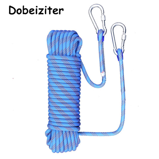 Thickened 10m Safety Life Rope Climbing Rope Static Rock Mountaineering Rope Outdoor Survival Fire Escape Car Rescue RISE DEFENSE SYSTEMS.AI PRODUCTS