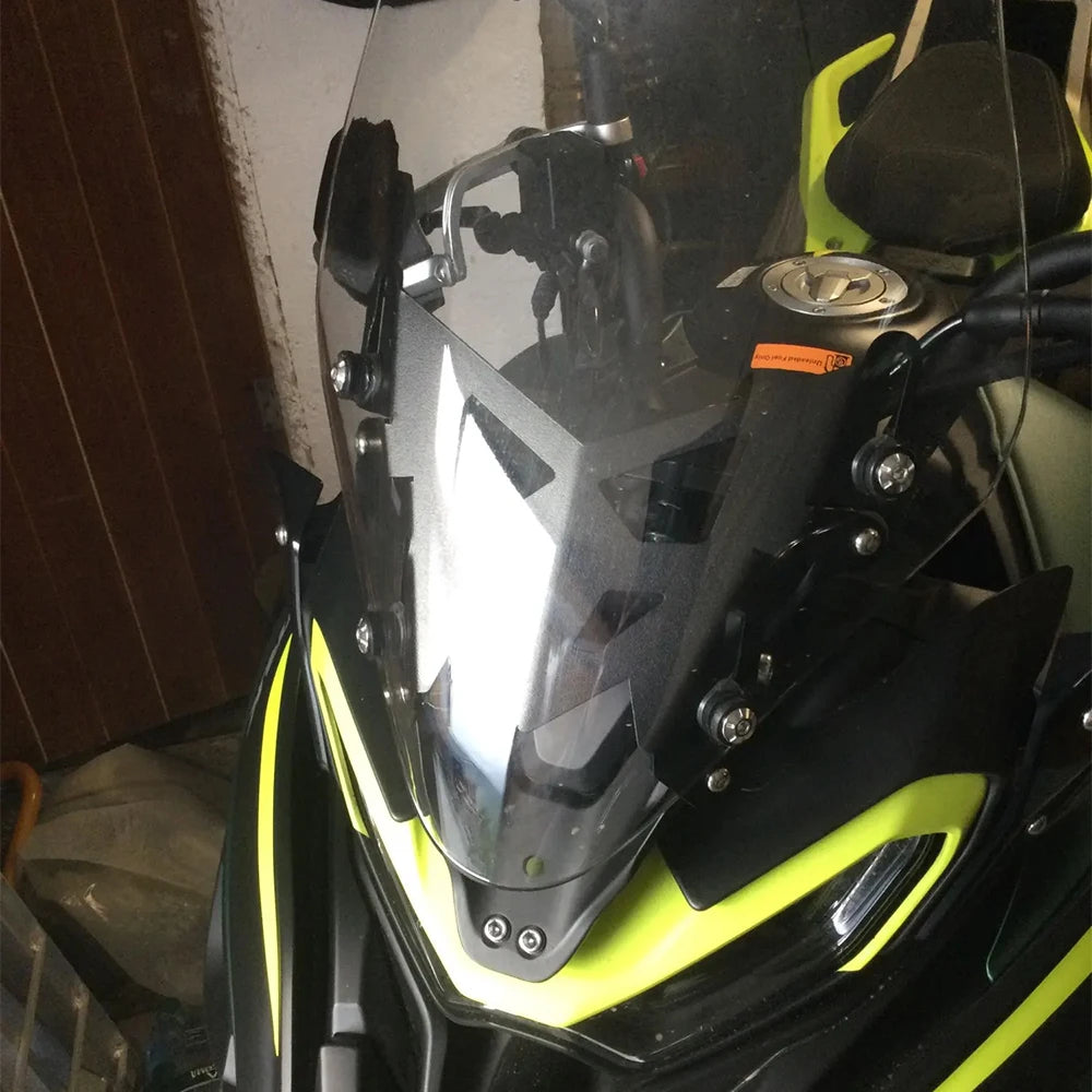 Motorcycle Windshield Lift Bracket Move up Lifting Windshield Adjuster For Benelli TRK702 TRK702X TRK 702X TRK 702 X 2023 2024 RISE DEFENSE SYSTEMS.AI PRODUCTS