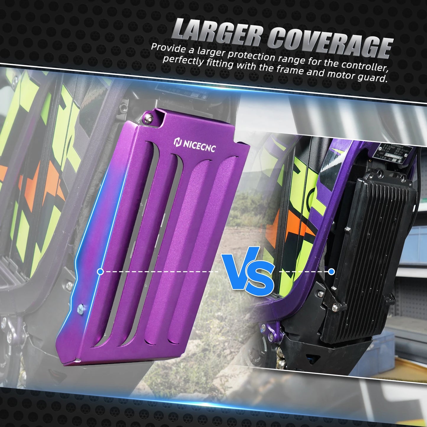 For Surron Light Bee X Controller Cover & Engine Chassis Guard For SUR-RON Light Bee S L1E Segway X160 X260 Electric Dirt Bike RISE DEFENSE SYSTEMS.AI PRODUCTS