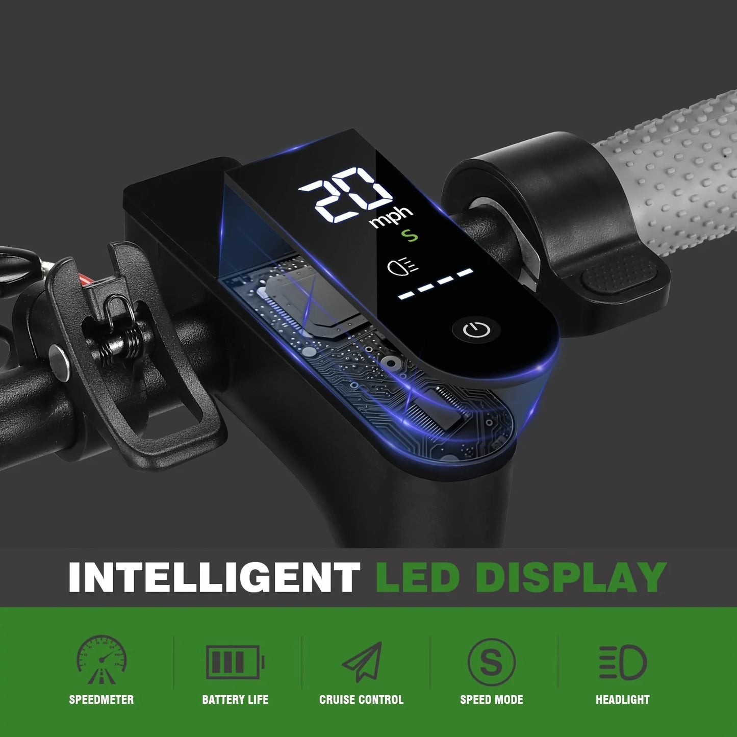 Black 350W Electric Scooter with Phone Holder for Adults Teens,36V 10.4Ah Battery,Floding Portable Commuter E-Scooter RISE DEFENSE SYSTEMS.AI PRODUCTS