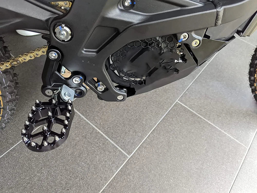 For Sur-Ron Sur Ron Surron X S Light Bee Off-Road Electric Vehicle Motorcycle CNC Footpegs Footrests Foot Pegs Rests Pedals Pad RISE DEFENSE SYSTEMS.AI PRODUCTS